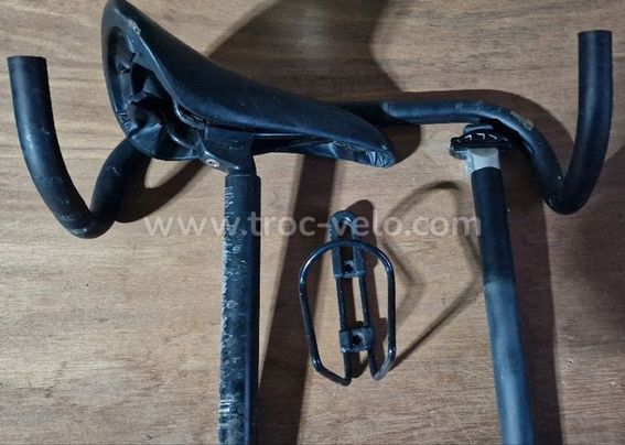 CARTON LOT REVENDEUR DIVERS PIECES VELO SHIMANO LOOK MAILLARD ETC 13