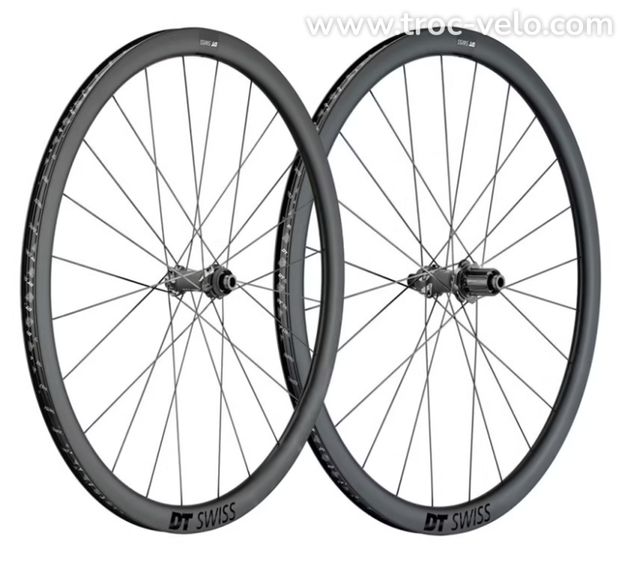 PAIRE DE ROUES DT SWISS PRC 1800 SPLINE DB 35mm - 1