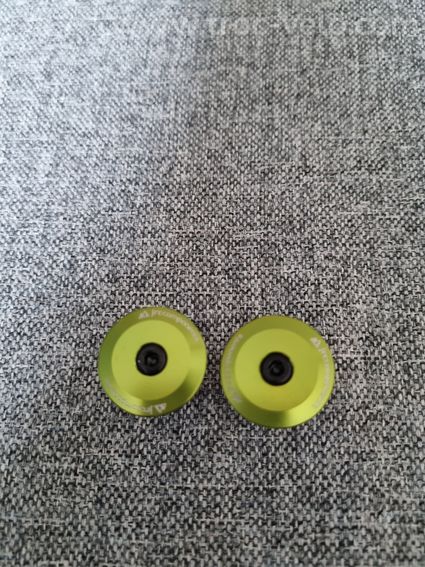 Embouts de guidon JCR Components vert acide