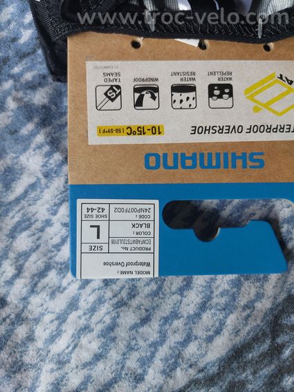 Couvre-chaussures Imperméables Shimano Waterproof Overshoe - Neufs (Taille L 42-44) - 3