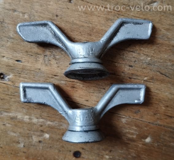 Ecrous de serrage papillon de roue Atax 8mm aluminium en Bé