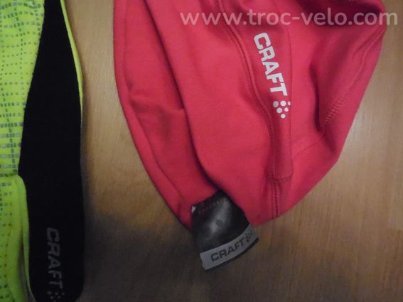 GANTS  ET BONNET HIVER CRAFT TAILLE 9  XXL JAUNE  NEUF   - 5