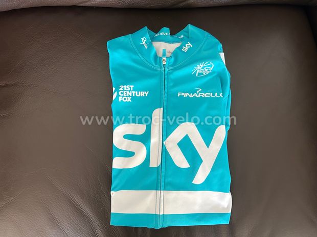 Maillot manches longues Rapha team SKY blue - 1