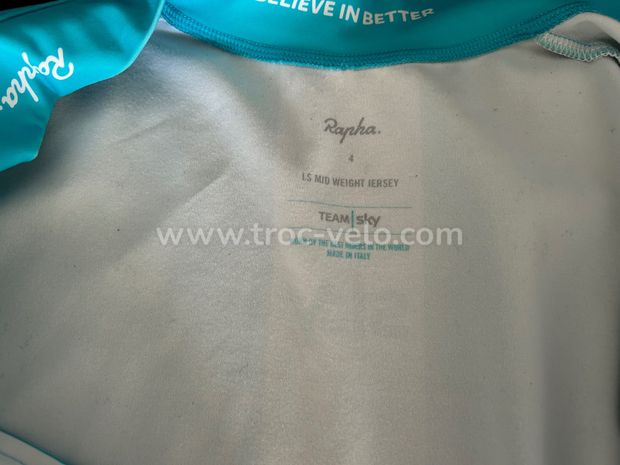 Maillot manches longues Rapha team SKY blue - 5