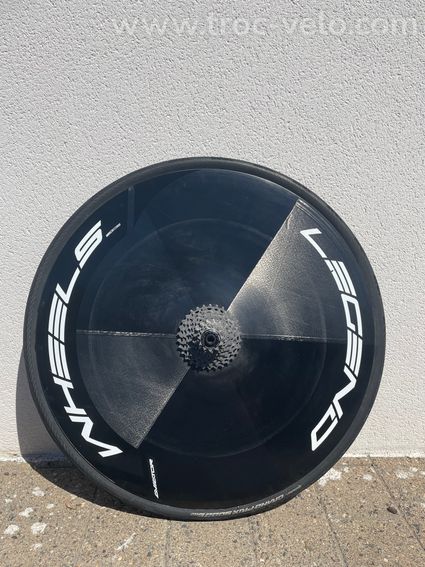 Roue Lenticulaire Legend Wheels aviator cassette dura ace roulements ceramique  housse de transport  - 2