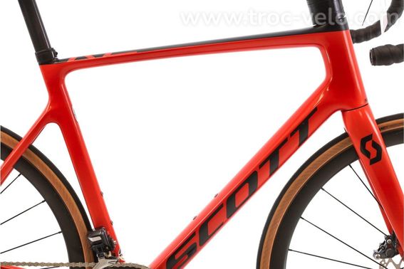 Produit Reconditionne Scott Addict Rc 10 Di2 11v Rouge Velo De Route Bon Etat - 2