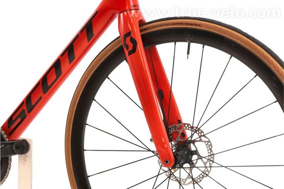 Produit Reconditionne Scott Addict Rc 10 Di2 11v Rouge Velo De Route Bon Etat - 5
