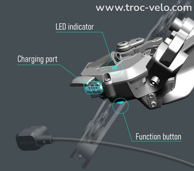 SHIMANO EW-EC300 Câble de Charge de Batterie interne ULTEGRA / DURA-ACE / 105 Di2 12V. - 6