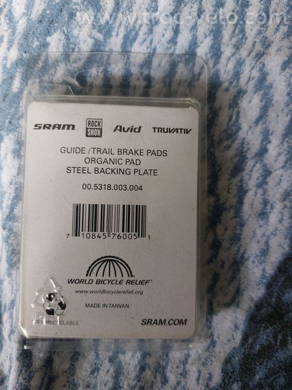 Plaquettes de frein VTT sram Organique (Guide / Trail) - Neuves - 2