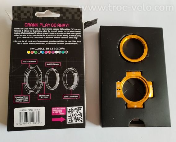 Ecrou précontrainte MUC-OFF pour pédalier SRAM/Race Face