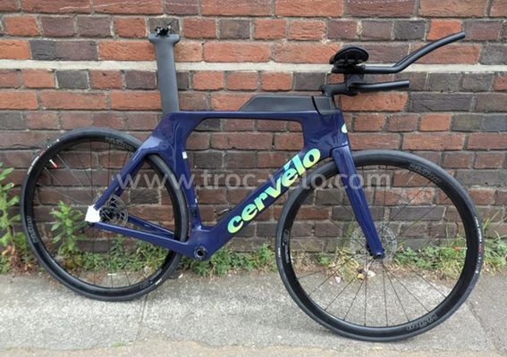 Cadre et barres de vélo Cervelo série P triathlon route TT 2025 dahlia profond taille 54