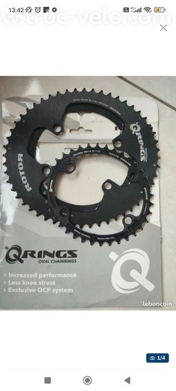 Plateaux rotor qring oval 52-36