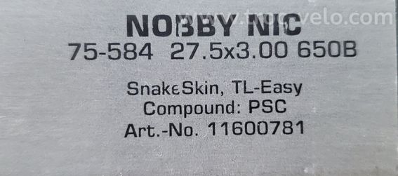 Pneu Schwalbe Nobby Nic 27.5 x 3.00 Tubeless - 2