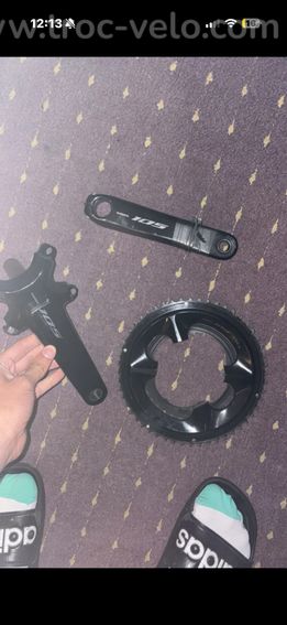 Pédalier et plateaux shimano 105 di2 12 V 52-36 + chaîne offerte - 3