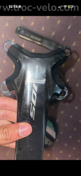 Pédalier et plateaux shimano 105 di2 12 V 52-36 + chaîne offerte - 4
