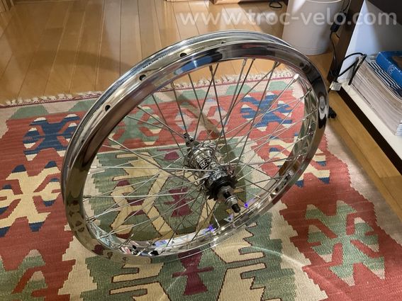 Roue de vélo BMX vintage ARAYA HIMIKO NANKAI 48h Freecoaster camacura - 2