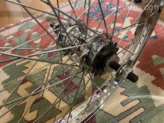 Roue de vélo BMX vintage ARAYA HIMIKO NANKAI 48h Freecoaster camacura - 3