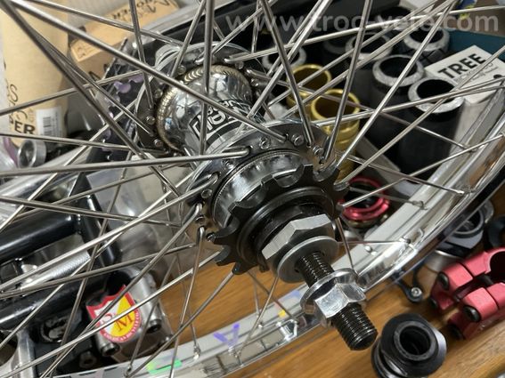 Roue de vélo BMX vintage ARAYA HIMIKO NANKAI 48h Freecoaster camacura - 7