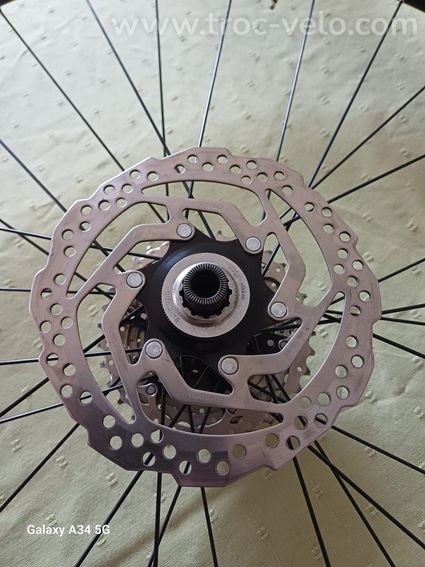 roue route aluminium shimano 700 rs 170 disque center lock - 2