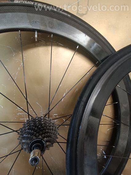 Paire De Roues Carbone Vision Sc55 Boyau 11 Vitesses - 2