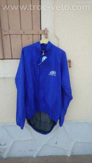 Veste de pluie bicycle line bleu