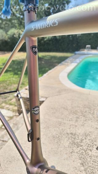 Kit cadre S-Works Aethos T.56 + cintre sworks + potence zipp sl - 5