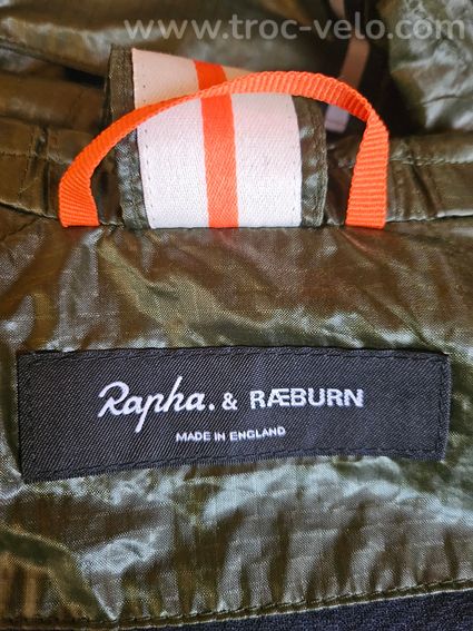 Coupe vent RAPHA & RAEBURN Hooded Wind Jacket en S - Vert kaki/Orange - 5