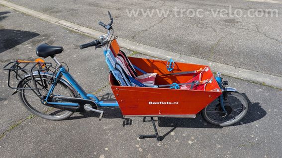 Vélo cargo Bakfiets biporteur long électrique - 5