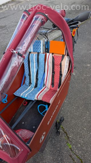 Vélo cargo Bakfiets biporteur long électrique - 6