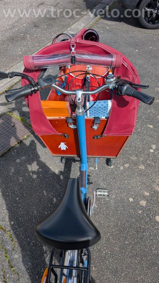 Vélo cargo Bakfiets biporteur long électrique - 7