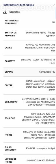 Vélo Gravel nakamura all road 250 - 6