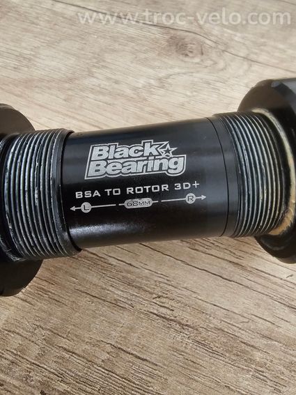 Boîtier de pédalier Black Bearing BSA (68mm) – Axe 30mm (Rotor 3D+) - 3