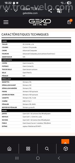 Giant TCR Advanced Pro 2 Disc 2021 M/L - 15