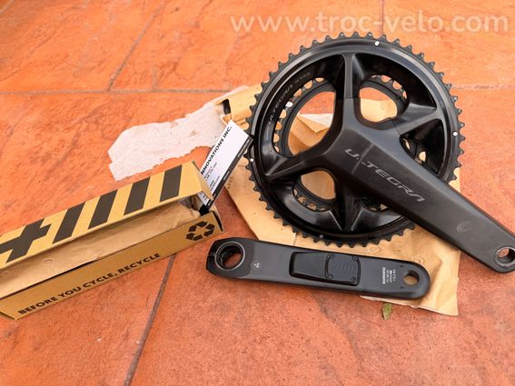 Pédalier Shimano Ultegra R8100 12v (172.5mm 52-36) + Capteur 4iiii Precision 3+ NEUF - 2