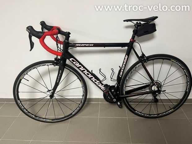 Cannondale supersix + home trainer Tacx - 1