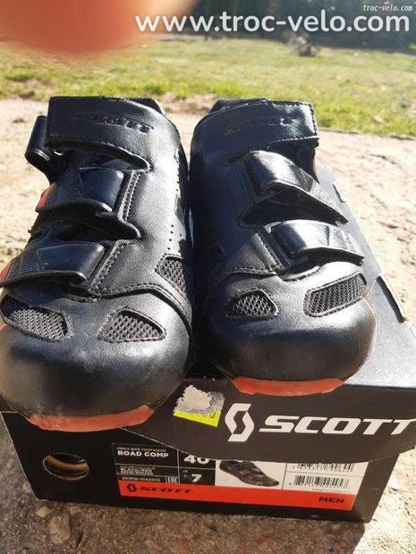 Chaussures Cyclisme sur route Scott Road Comp Noires/Rouges - Taille 40 - 1