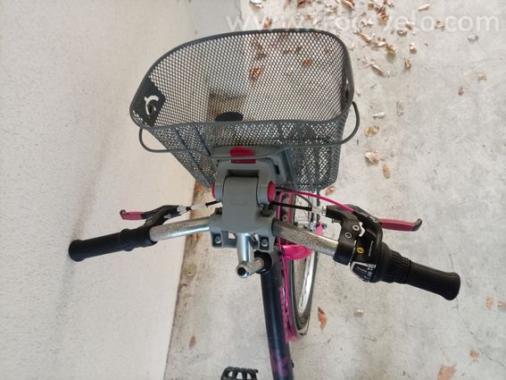 Vélo B-twin fille 6 vitesse avec panier - 5