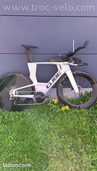 Velo chrono triathlon cube aerium taille m finition sram red + lenti - 2