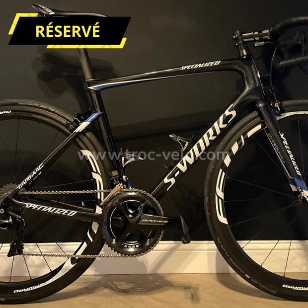 🔥Réservé🔥Specialized tarmac s-works sl6 quickstep shimano dura ace di2 56 roues carbon ffwd🔥 - 1