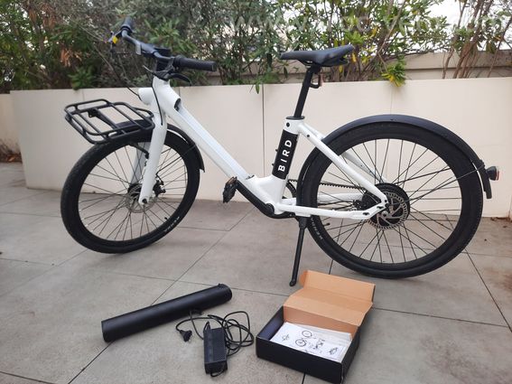 Vélo électrique BirdBike V‑Frame blanc – courroie – quasi neuf - 2