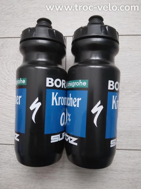 Lot de 2 bidons équipe Bora-Hanshrohe Specialized 2023 Neuf cyclisme vélo vtt course sport hydratation goudre nutrition - 2