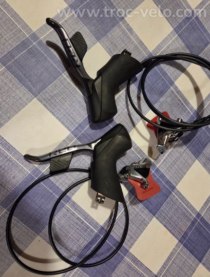 leviers + etriers disques sram red axs presque neufs - 4