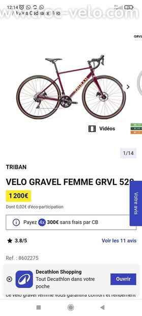 Gravel femme grvl 520 - 1