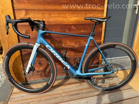Orbea Orca M30i Di2 Bleu + Roues Carbone Roval Rapide CL III - 3