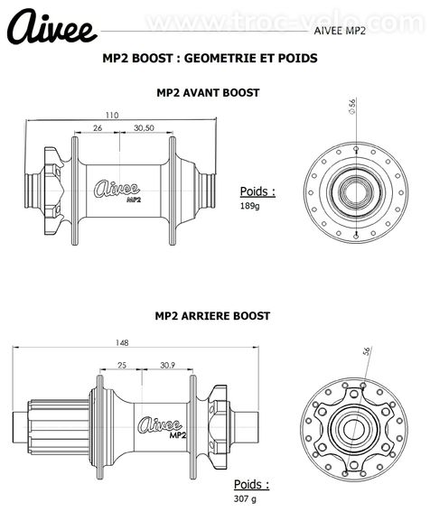 Paire de roues Asterion VTT 29" complètes prêtes à rouler - 9