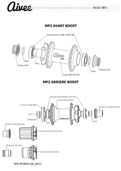 Paire de roues Asterion VTT 29" complètes prêtes à rouler - 10