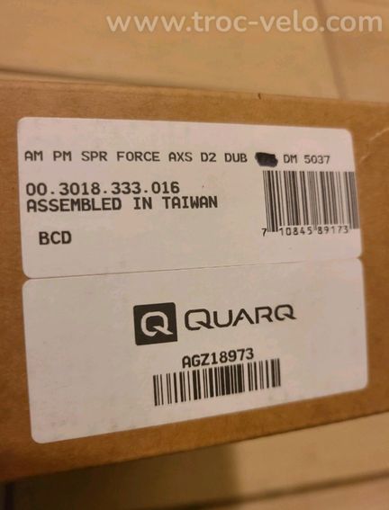 Pédalier SRAM Force AXS D2 Quarq avec capteur de puissance intégré - 13
