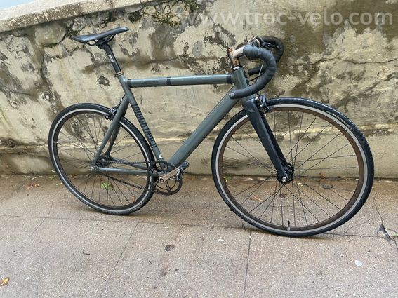 State Bicycle Black Label V2 Army Green – 55 cm - Fixie / Singlespeed - 8