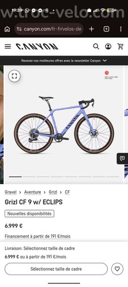 Canyon grizl CF 9 W/ECLIPS - SRAM red xplr axs - 12