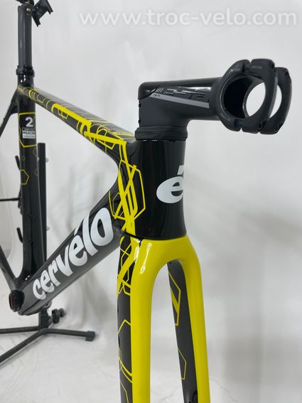 ARRIVAGE EXCEPTIONNEL : kit cadre CERVELO R5 CX team VISMA Lease A bike taille 51 ( XS ) - 2